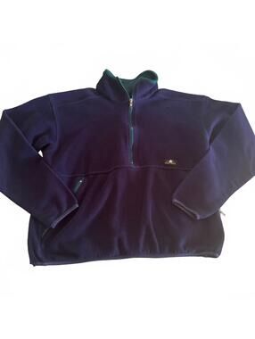Vtg 90s Sierra Designs Fleece Pullover Mens XL Blue Green Made in USA Gorpcore